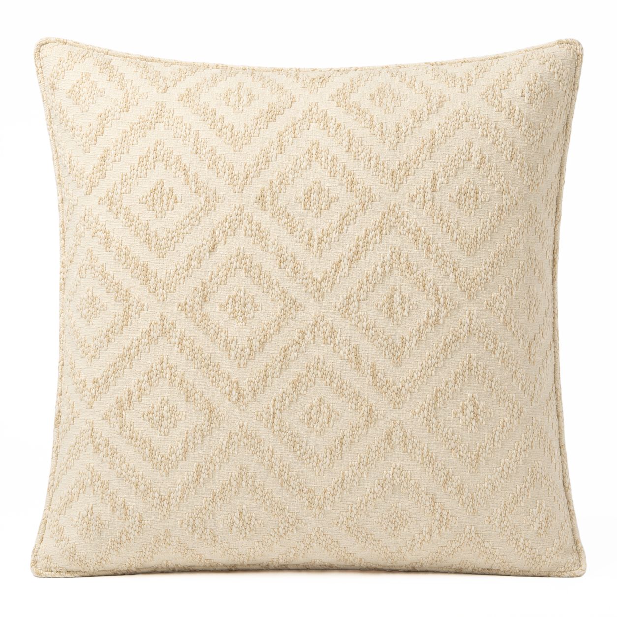 Funda de cojín clásica - Geo crema neutro - 60x60cm - Estilo Jumbo