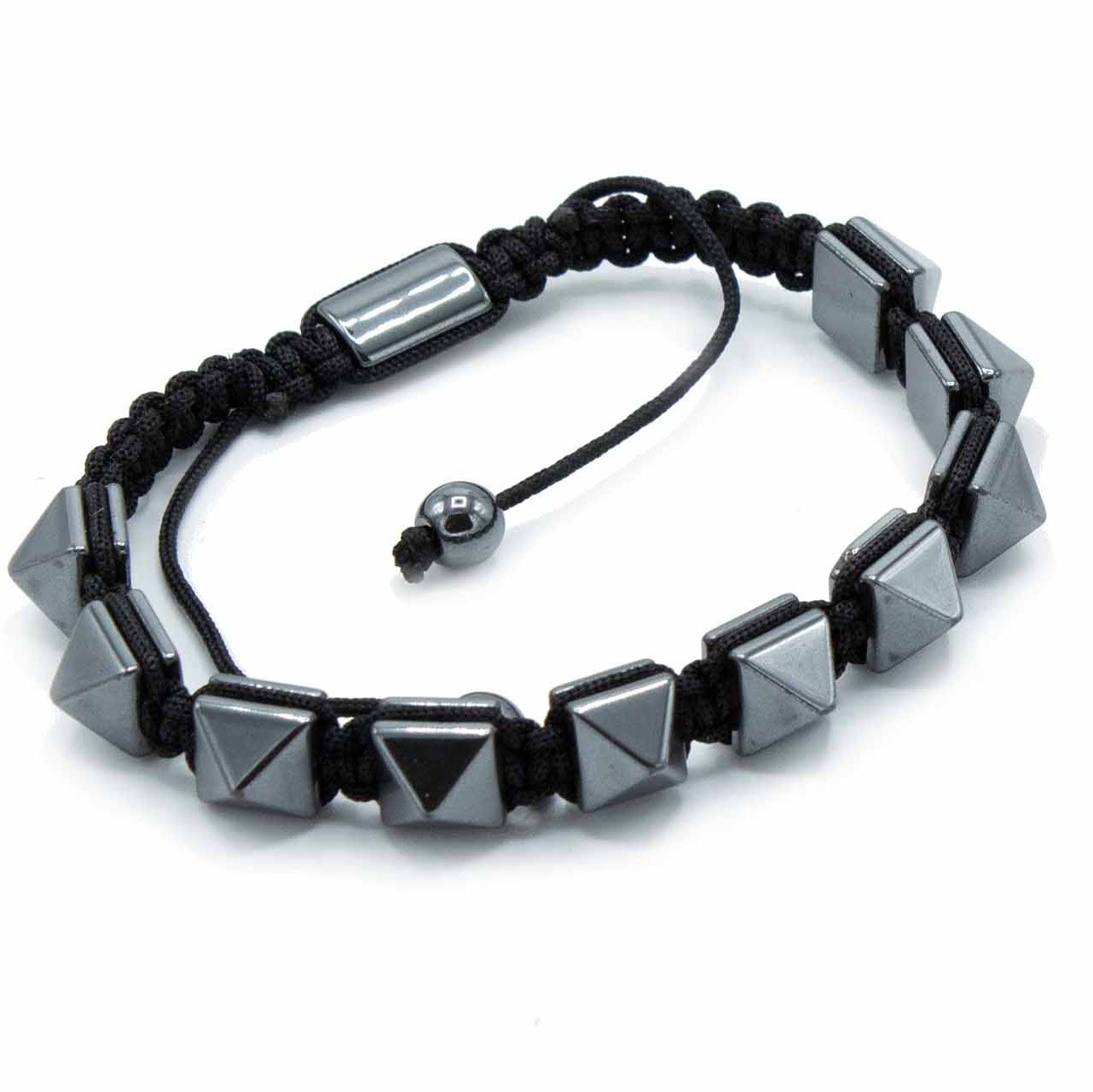 Hämatit Shamballa Magnetarmband - Ohrstecker