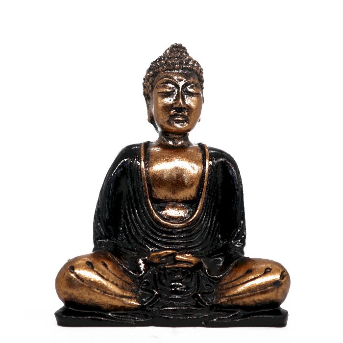 Schwarzer und goldener Buddha - Med