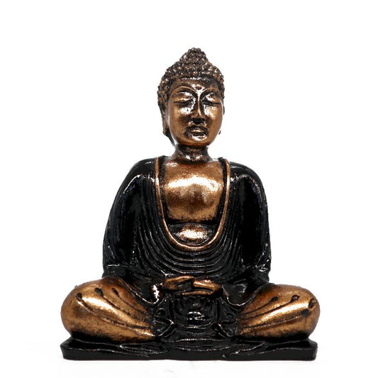Schwarzer und goldener Buddha - Med
