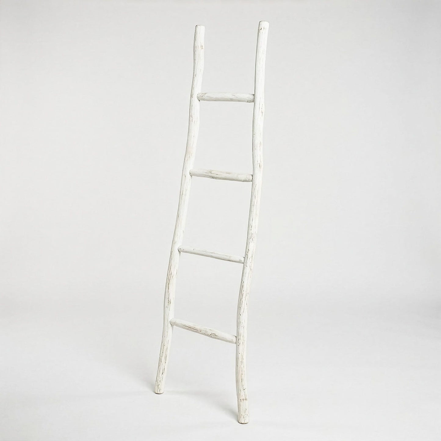 Gran escalera de madera Kemu - 1.5 m - acabado blanqueado - estilo japonés