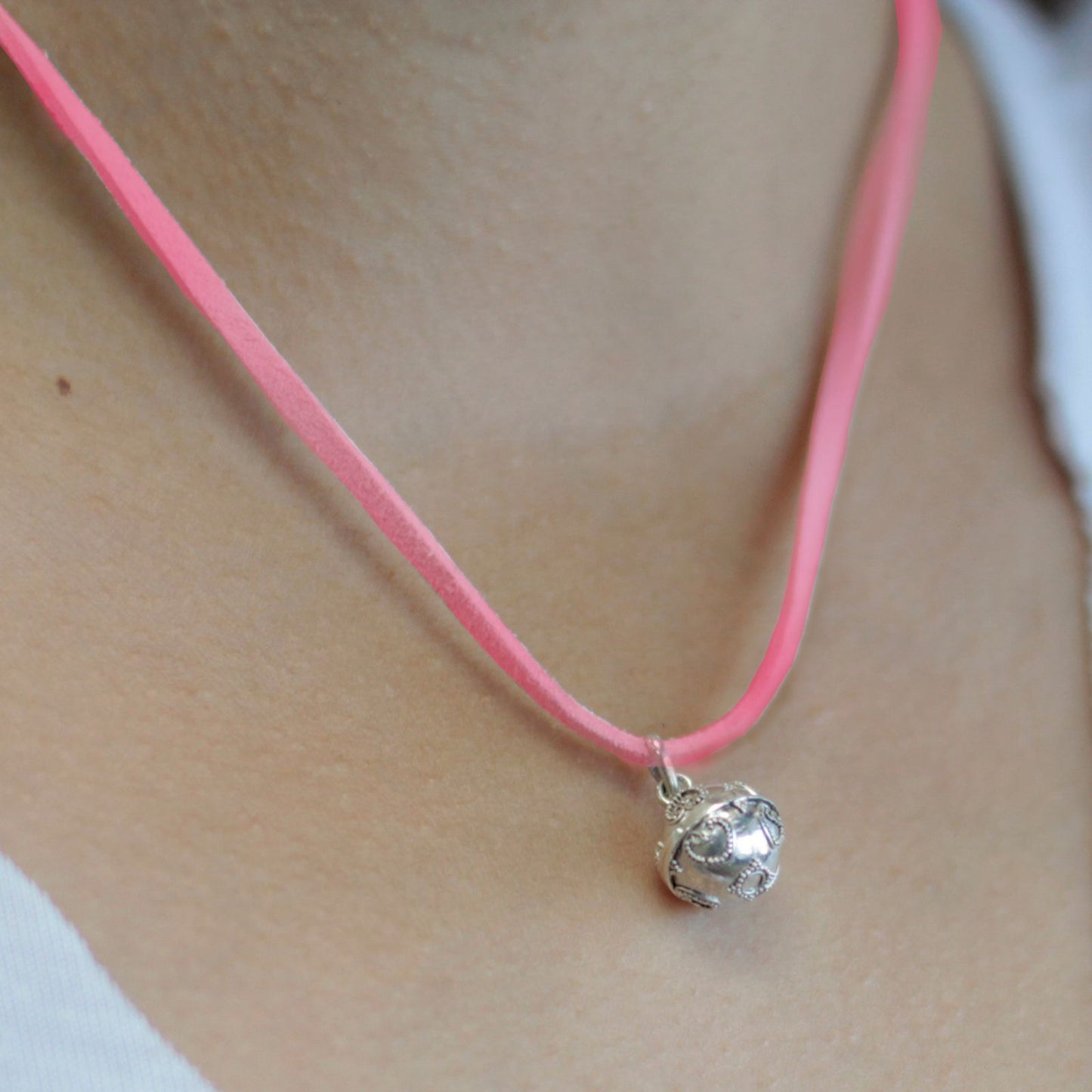 Silbernes Engelglöckchen - Liebe - 12mm