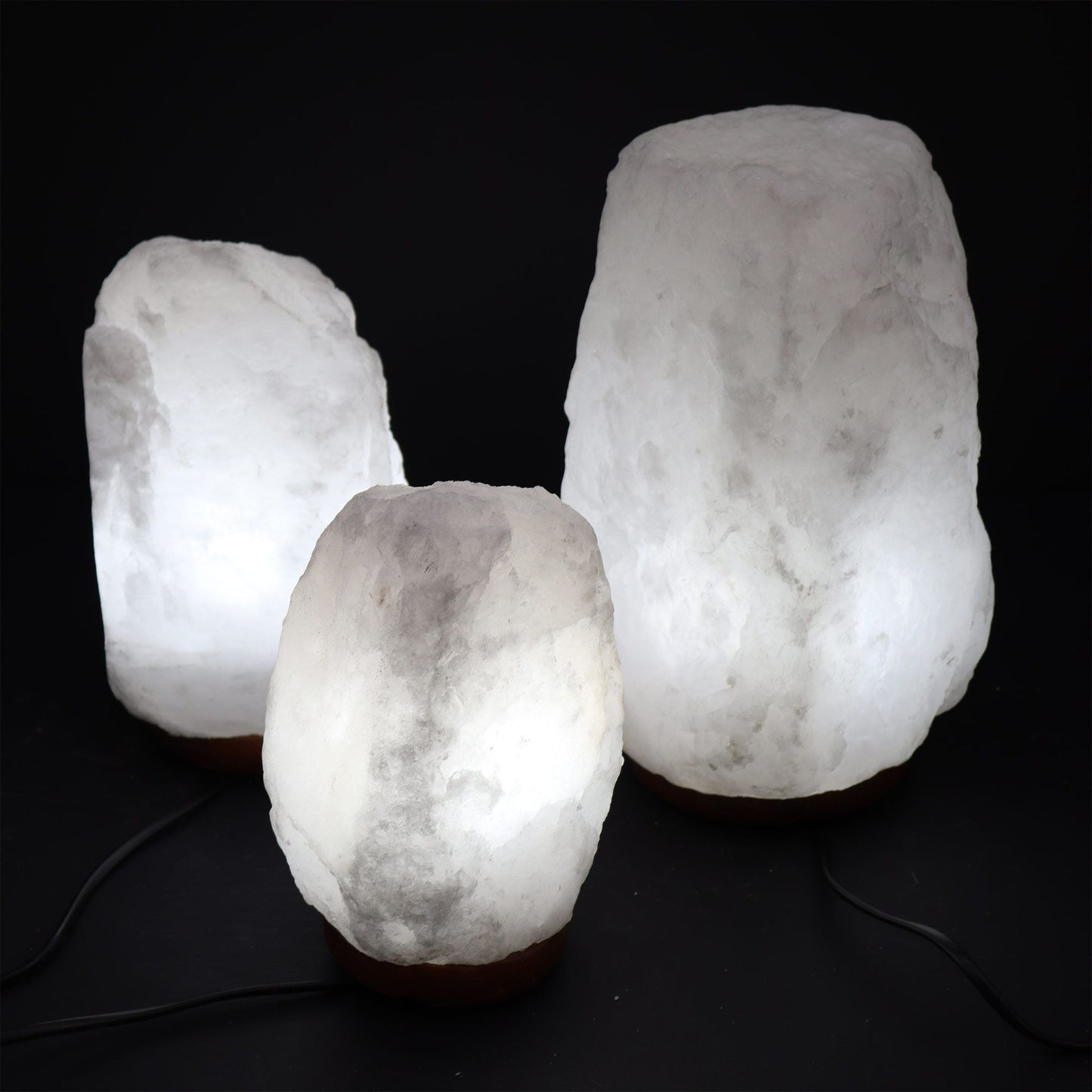 Lampe de sel de roche de l'Himalaya et base : environ 8 à 10 kg