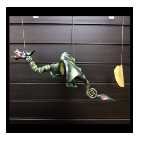 Dragón Volador Verde Lrg 46cm