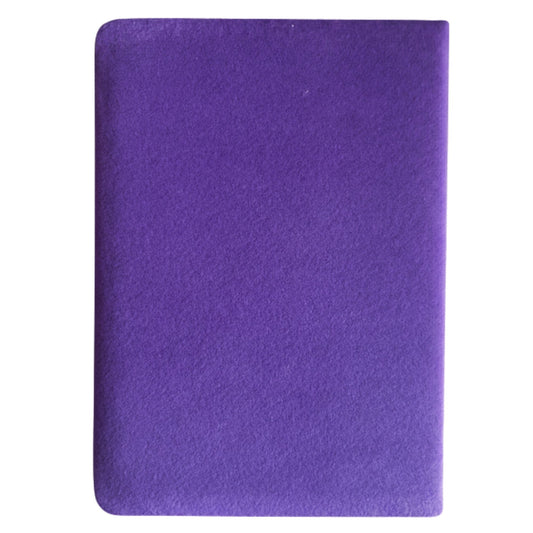 Carnet en velours violet - 80 pages - Créez la magie