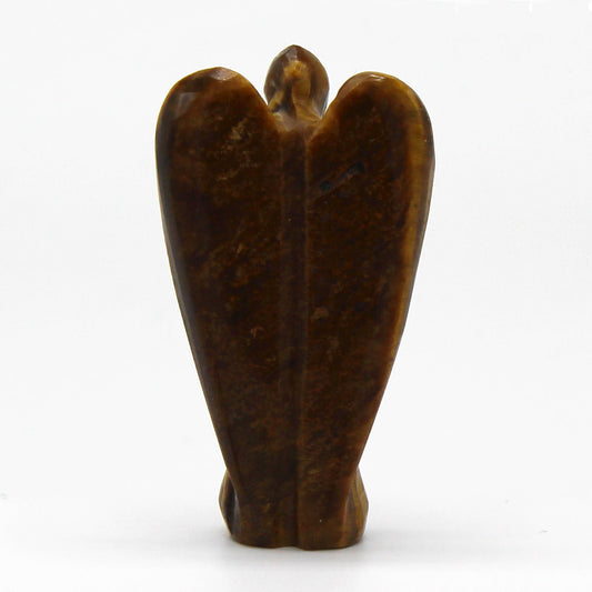 Handgeschnitzter Edelsteinengel - Tigerauge