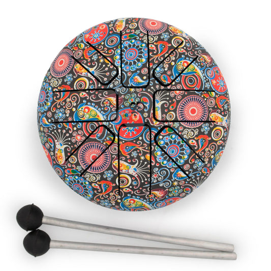 Pequeño Hapi Drum Om Mandela- 13x9cm