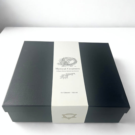 Geschenkset mit 6 Gläsern (100 ml) - Mystical Creatures - Antik Bronze