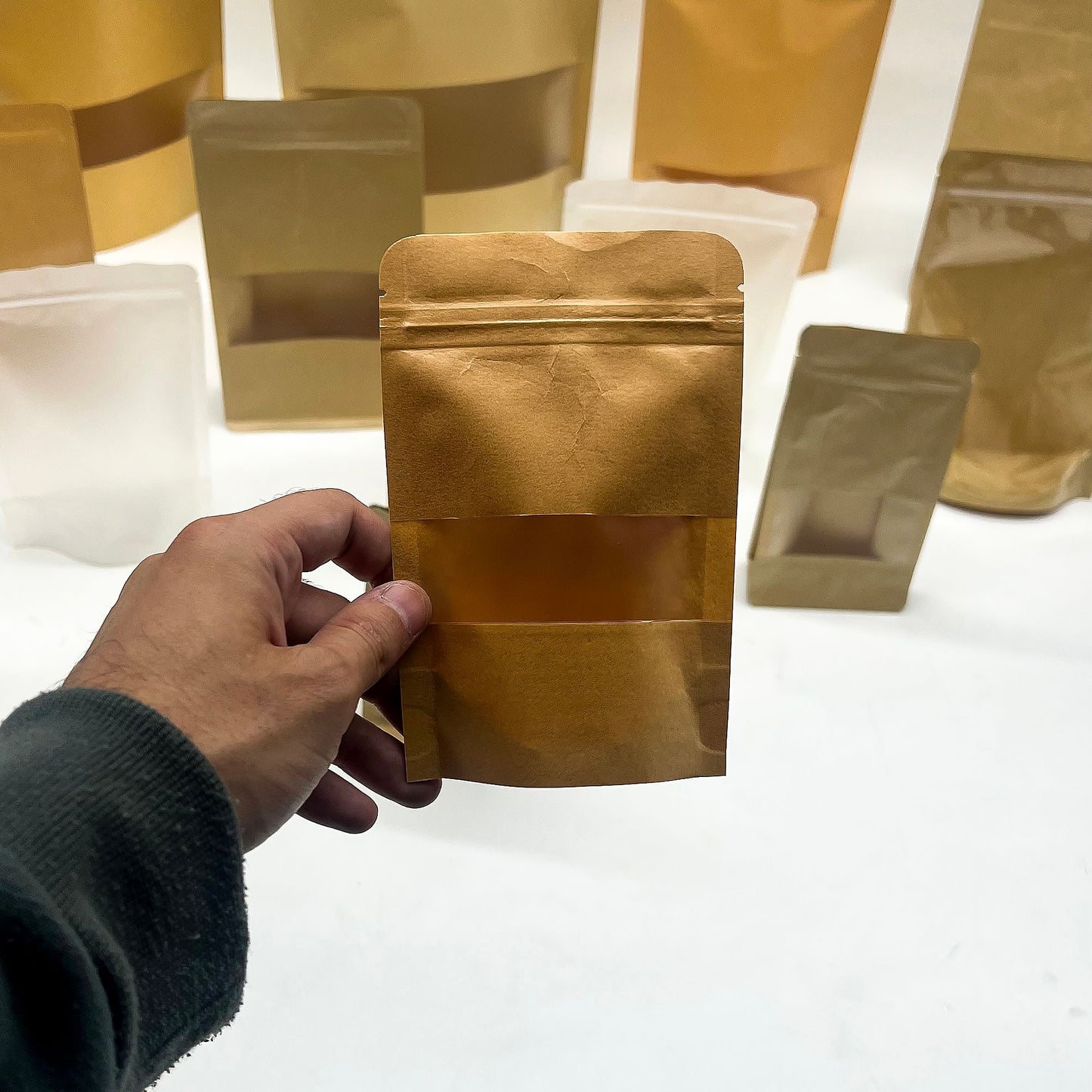 Kraftbeutel mit Fenster 10x16 cm