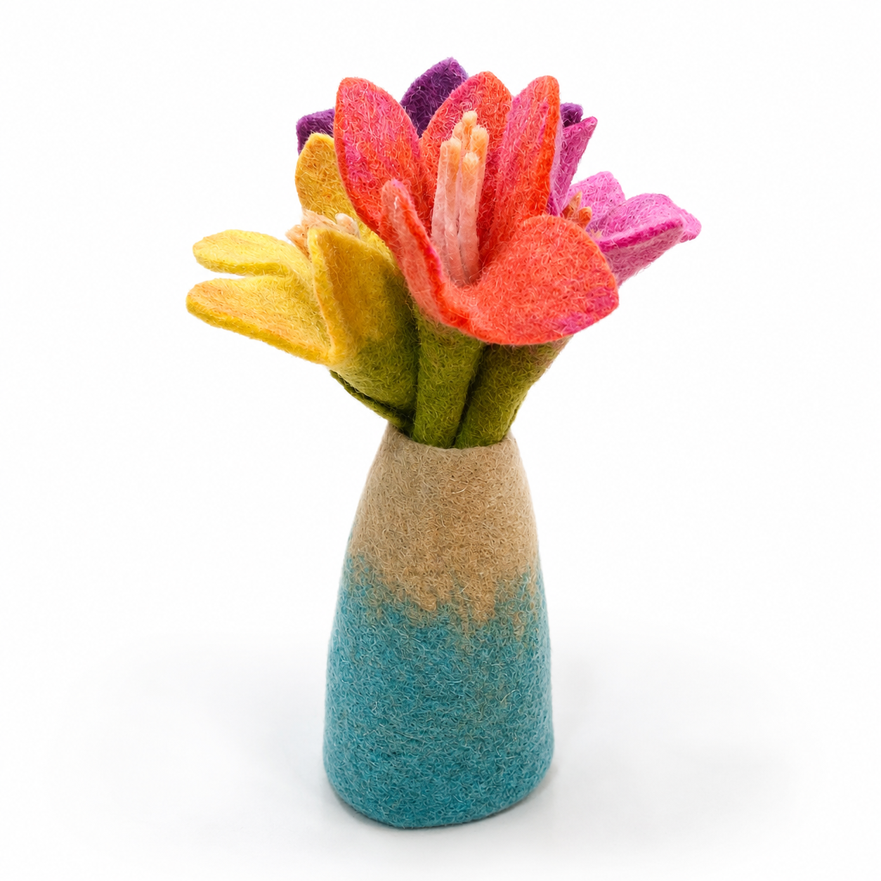 Flores de fieltro - Lirio (10 colores surtidos)