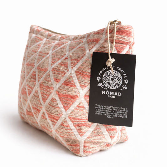 Kulturtasche Nomad Sari Indian Jacquard – Rose Lattice
