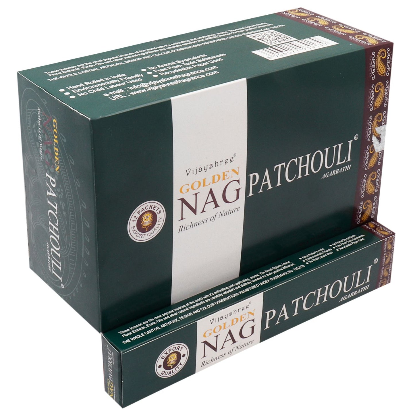 15g Encens Golden Nag - Patchouli