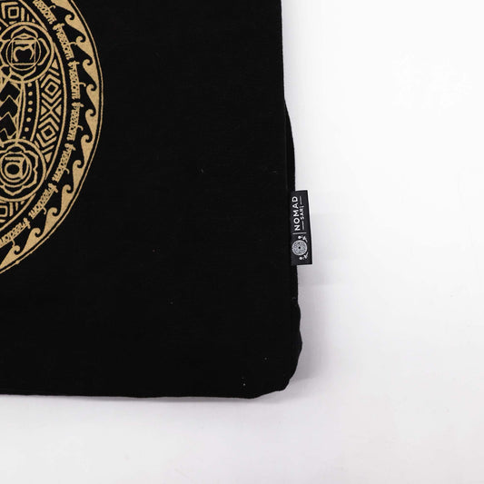 Bolsa de mano extragrande (38 x 15 x 43 cm), color chocolate 14 oz - Mandala Libertad