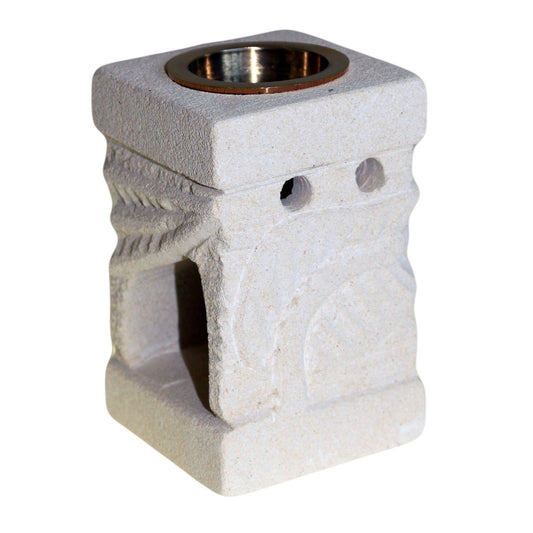 Quemador de Piedra Hoja Tallada