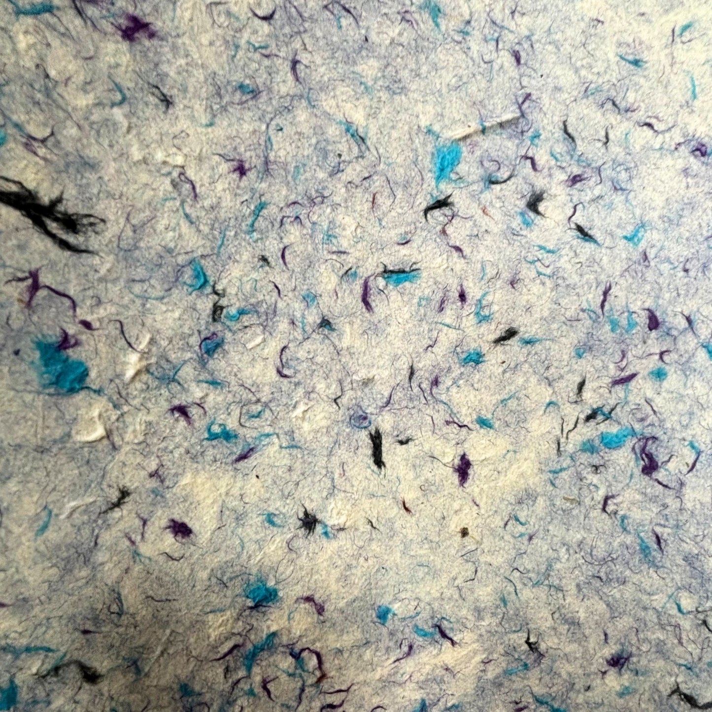 Papier cadeau fait main Lokta - Coton bleu