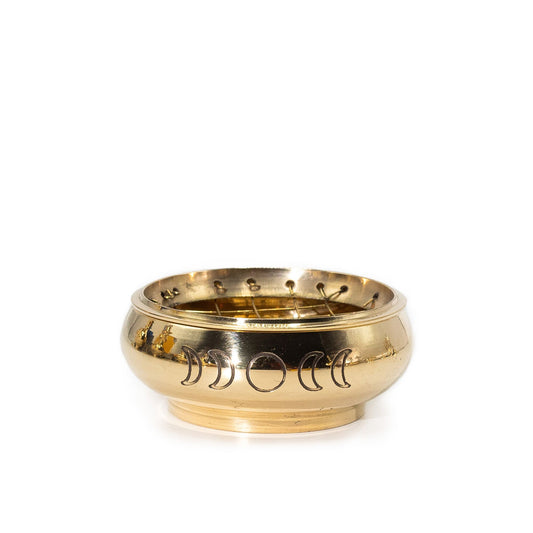 Großes Glas mit Räucherwerk aus Holzkohle – Mondphasen