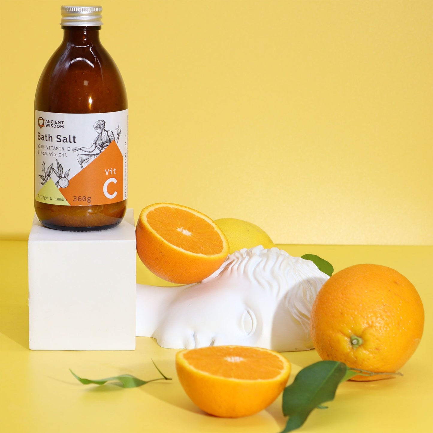 Sel de bain à la vitamine C