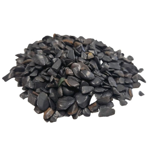Schwarze Turmalin-Edelsteinsplitter, Großpackung – 1 kg