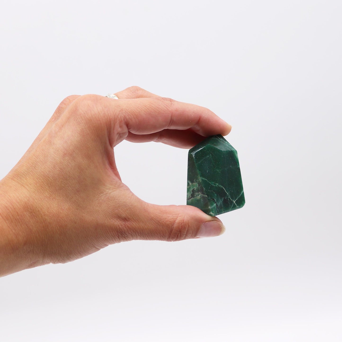 Edelsteinspitzen ca. 6 cm (0,5 kg) - Indische Jade