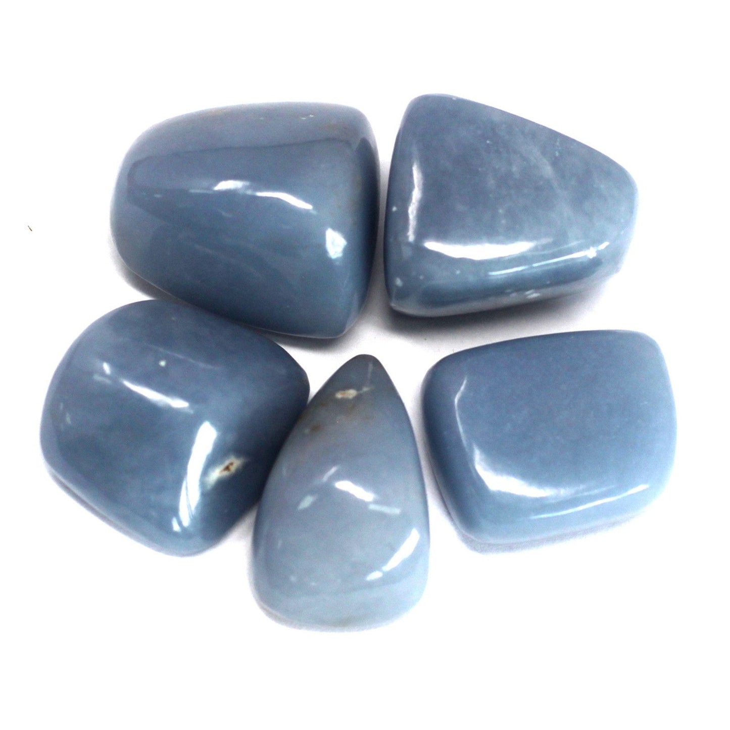 Premium-Trommelsteine – Angelit