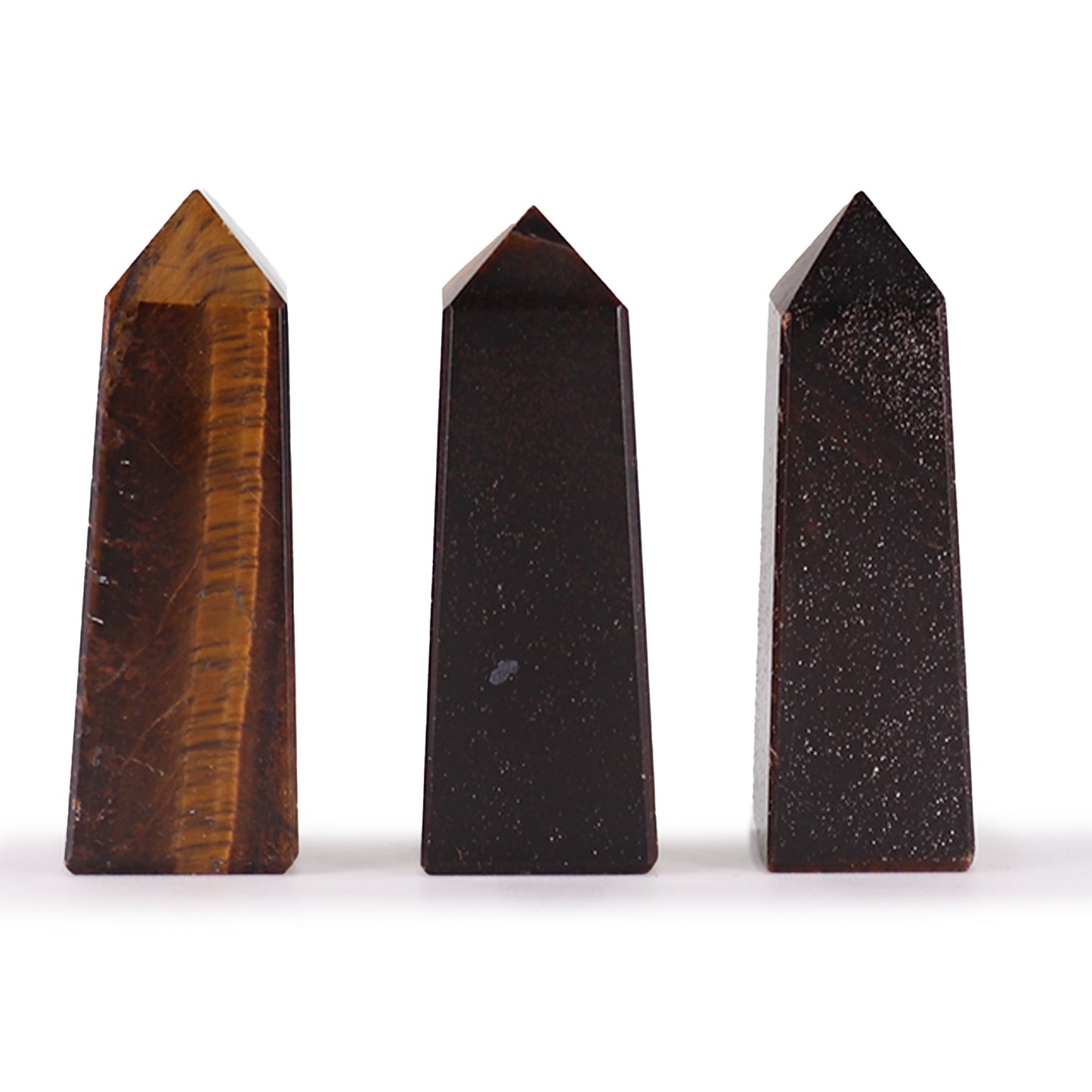 Obeliscos de Gemas aprox. 5 cm - Ojo de tigre