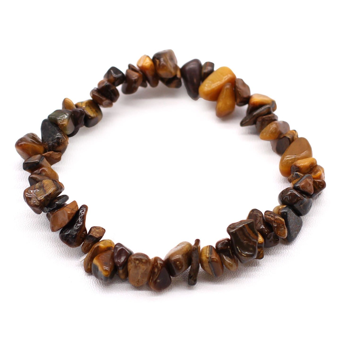 Bracelet en pierres précieuses œil de tigre et bombe de bain