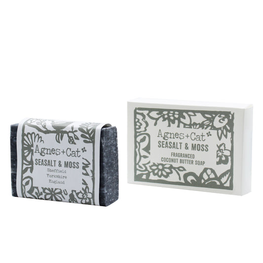 Jabón Artesanal de 140g - Sal Marina y Musgo