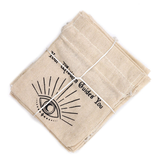 Sacs ésotériques - Naturel et noir 3 modèles - 10 x 12 cm