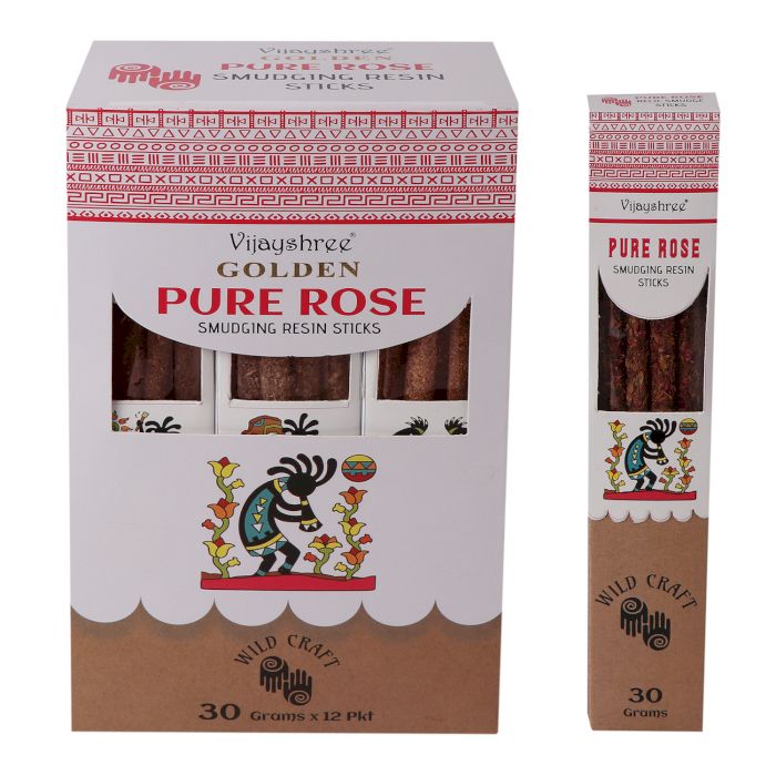 Varillas de resina para difuminar Doradas Rosa Pura de 30g (6 unidades)