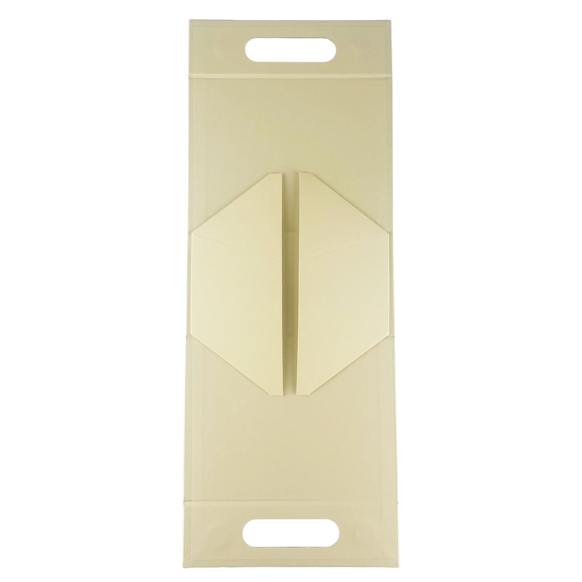 Caja de regalo plegable - Caja de mano (20x10x20 cm) - Marfil