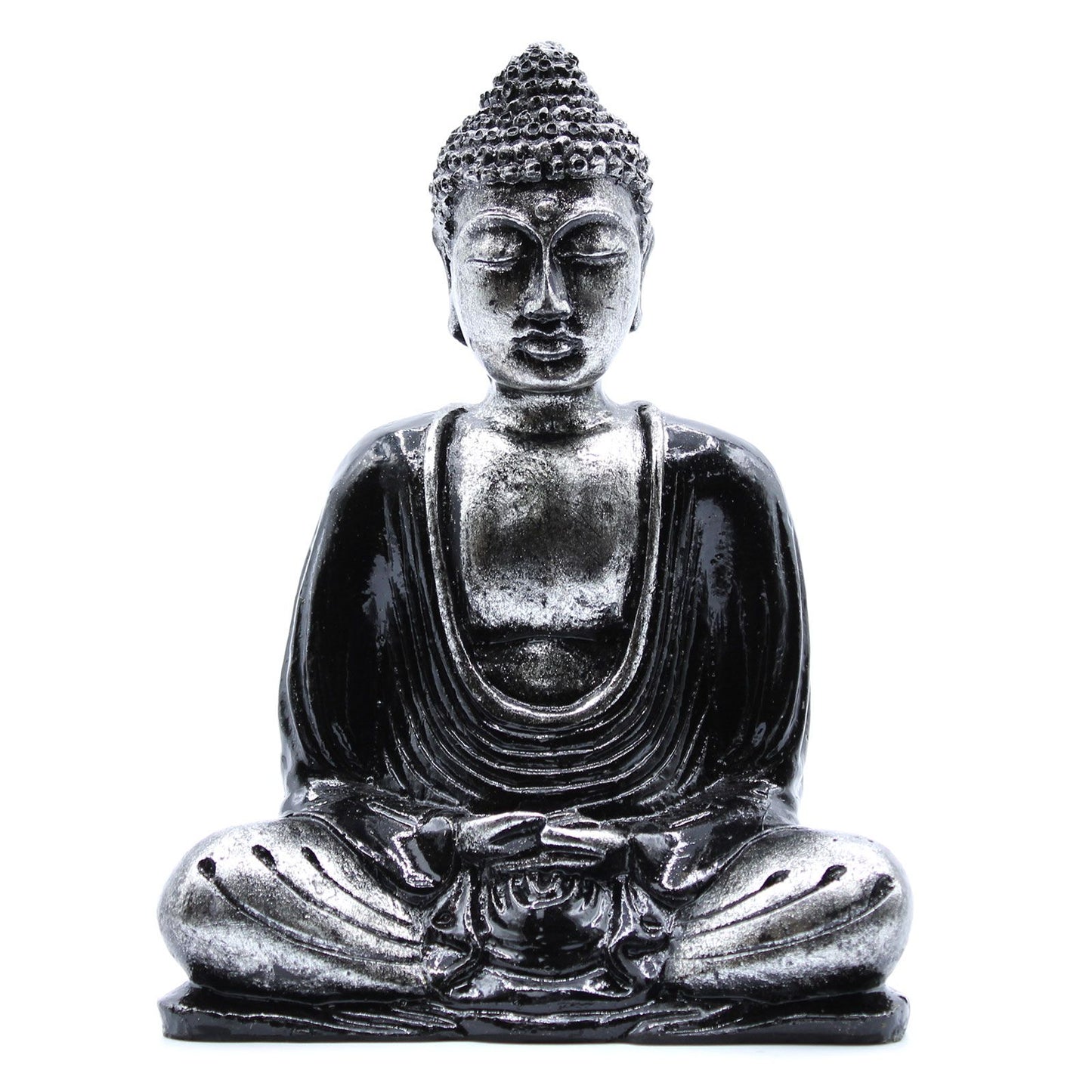 Buddha Grau und Schwarz - Mittel