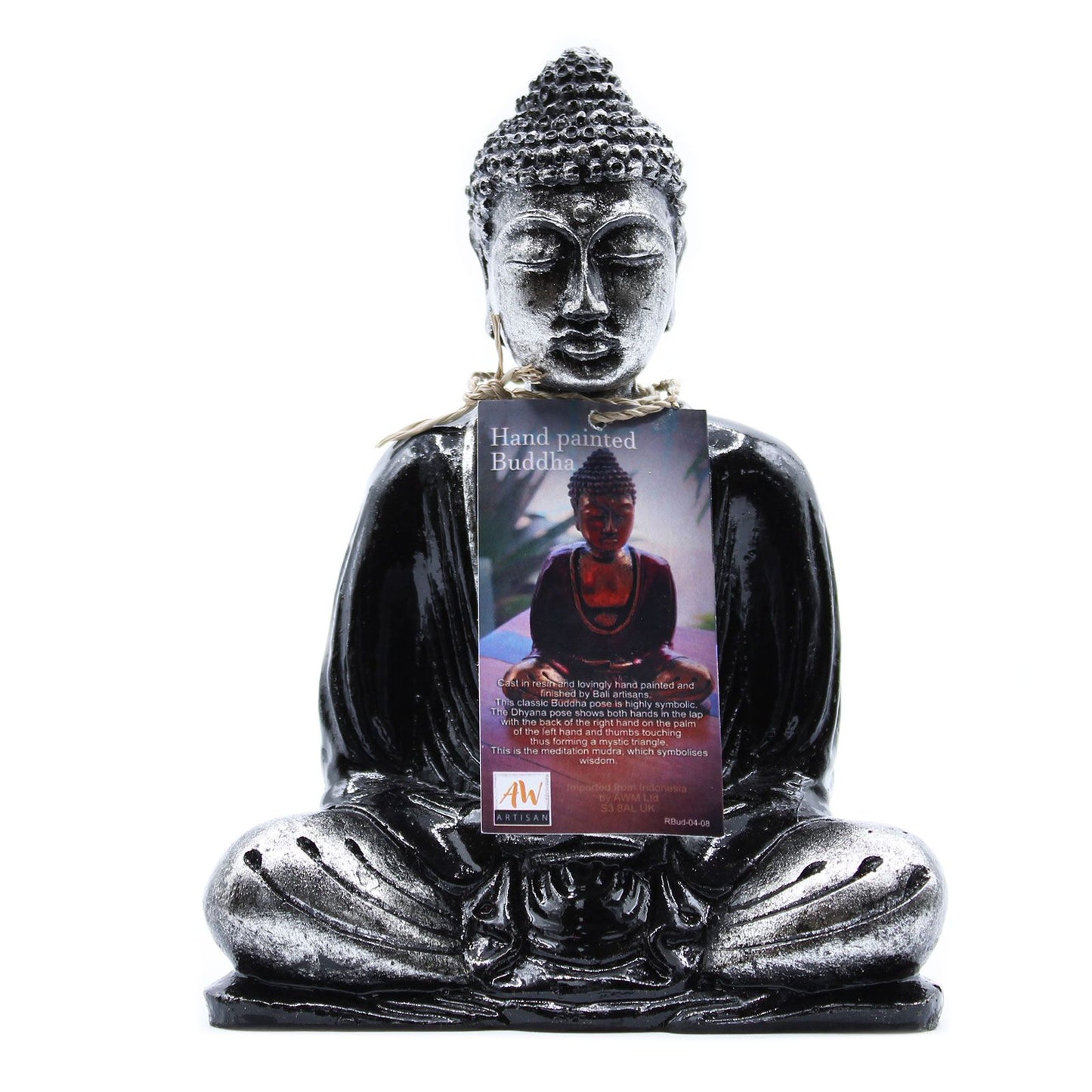 Buddha Grau und Schwarz - Mittel