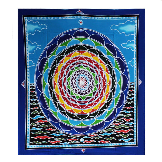 Mandala in den Wolken 106cm x 93cm