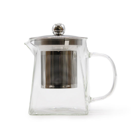 Théière en verre avec infuseur - Forme tour - 350 ml