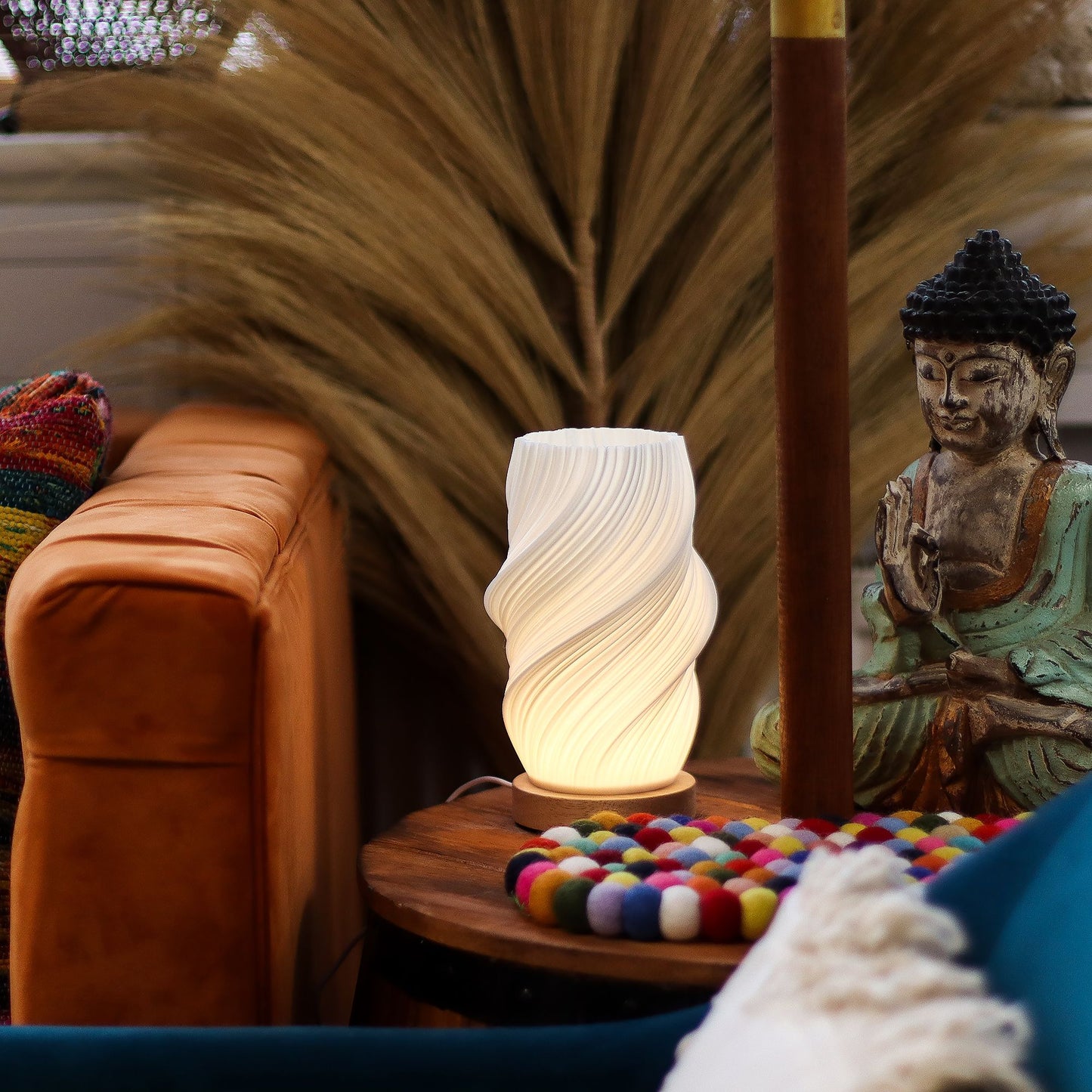 New Wave Lampe - USB - 3 Einstellungen - Braided Cloud