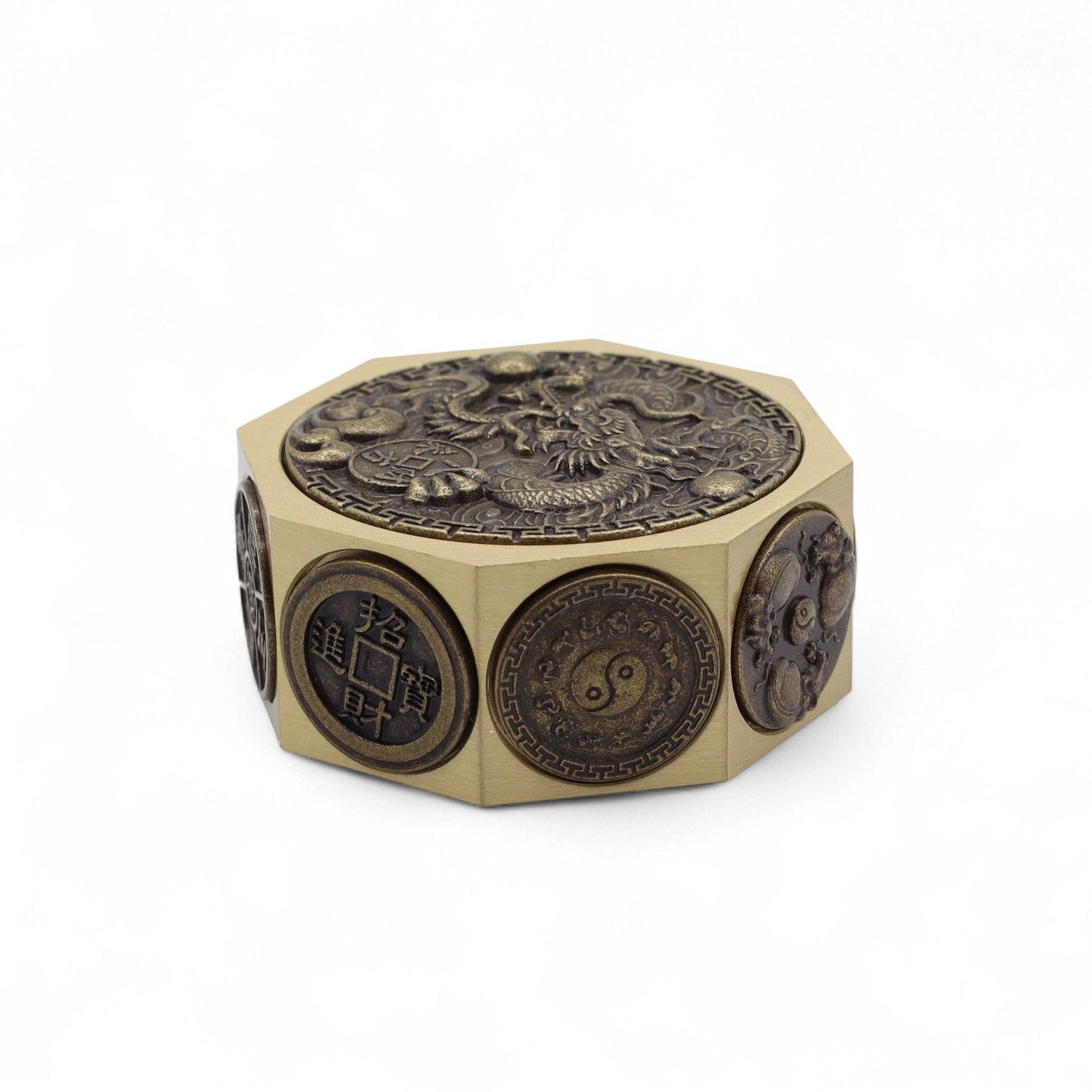 Fortuna del Feng Shui - Gato de la suerte y dragón - Protección y prosperidad