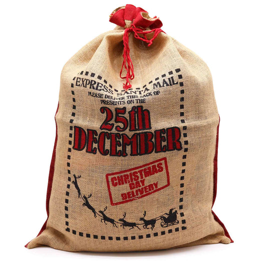 Jutesack für den Weihnachtsmann – 25. Dezember