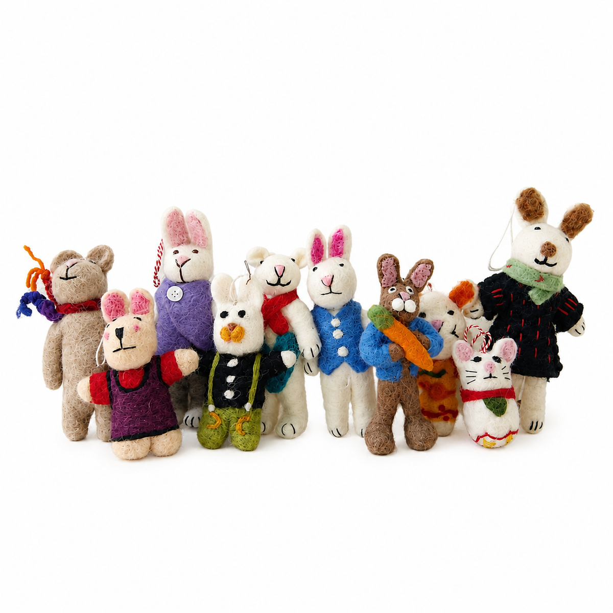 Colgantes de fieltro para bolso - Selección mixta (Mini Lindos)