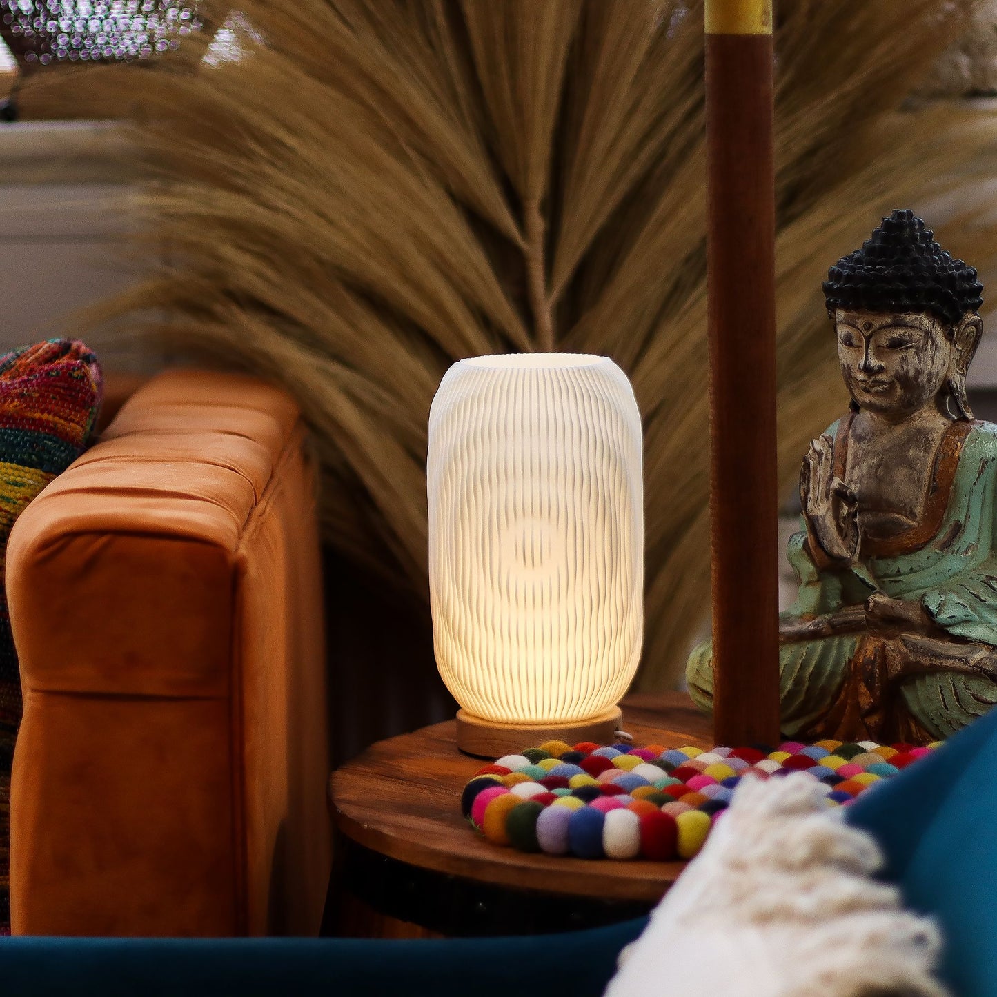 New Wave Lampe - USB - 3 Einstellungen - Modern geflochten