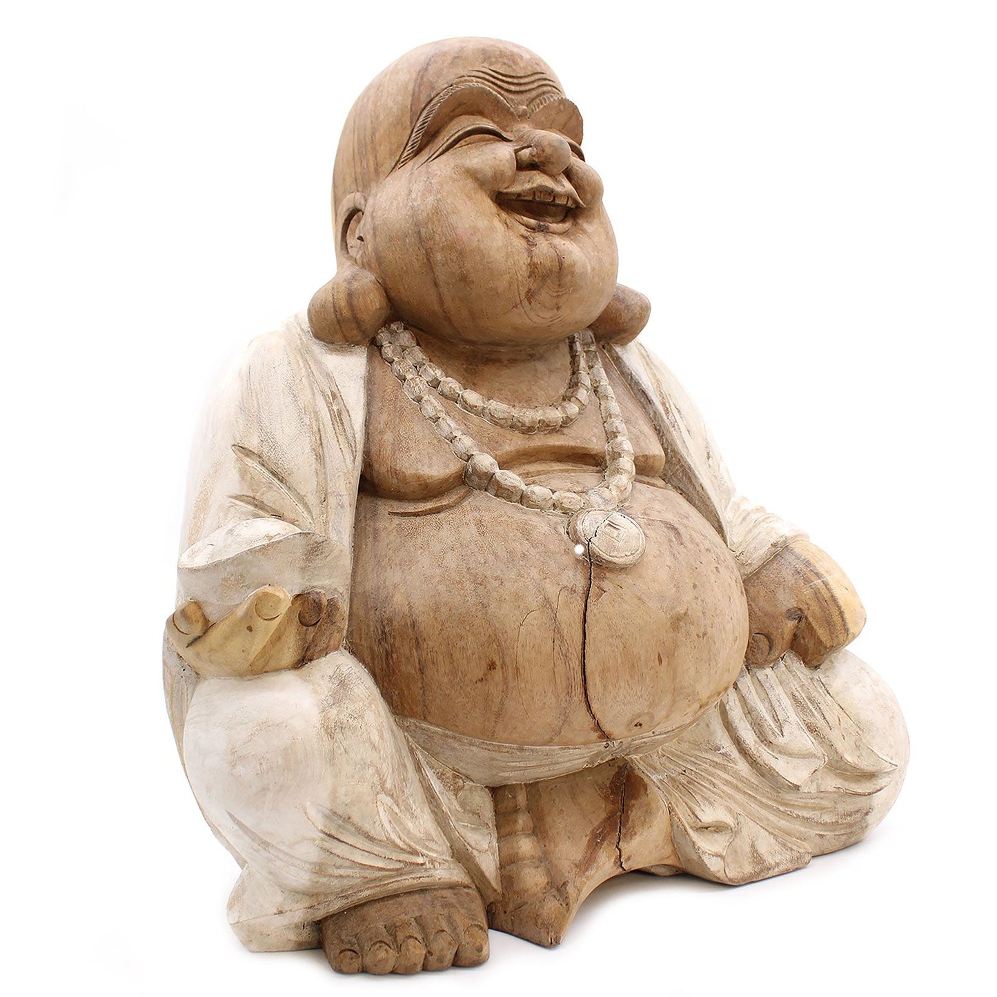 Happy Buddha - Gebleicht 50cm