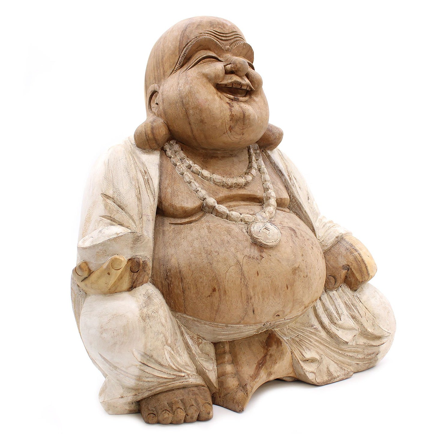 Happy Buddha - Gebleicht 50cm