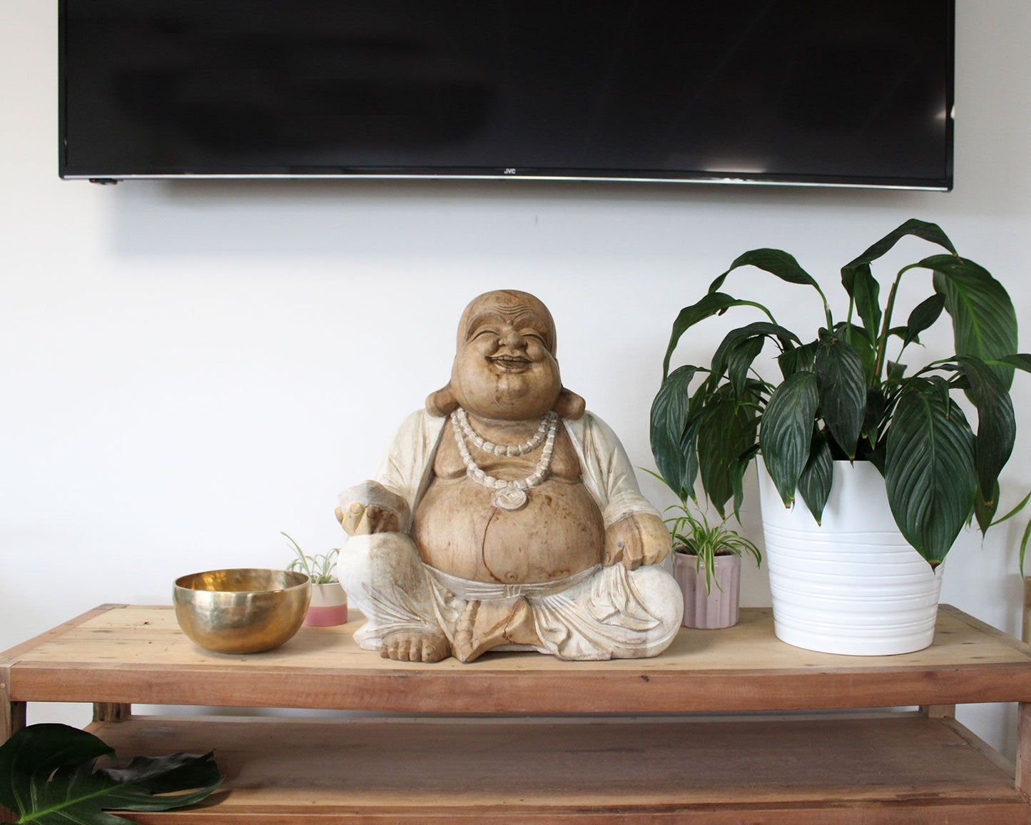 Happy Buddha - Gebleicht 50cm