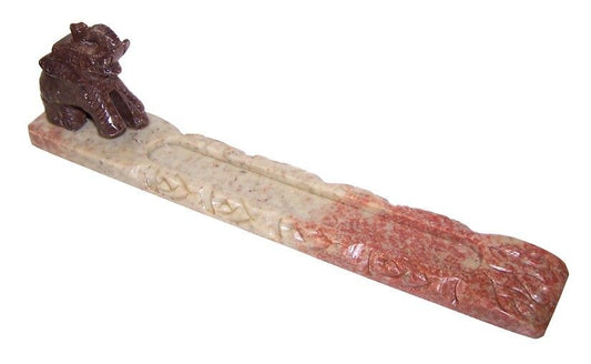 Porte-encens éléphant en stéatite