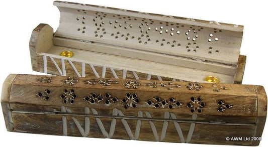 Boîte à fumée blanchie à la chaux