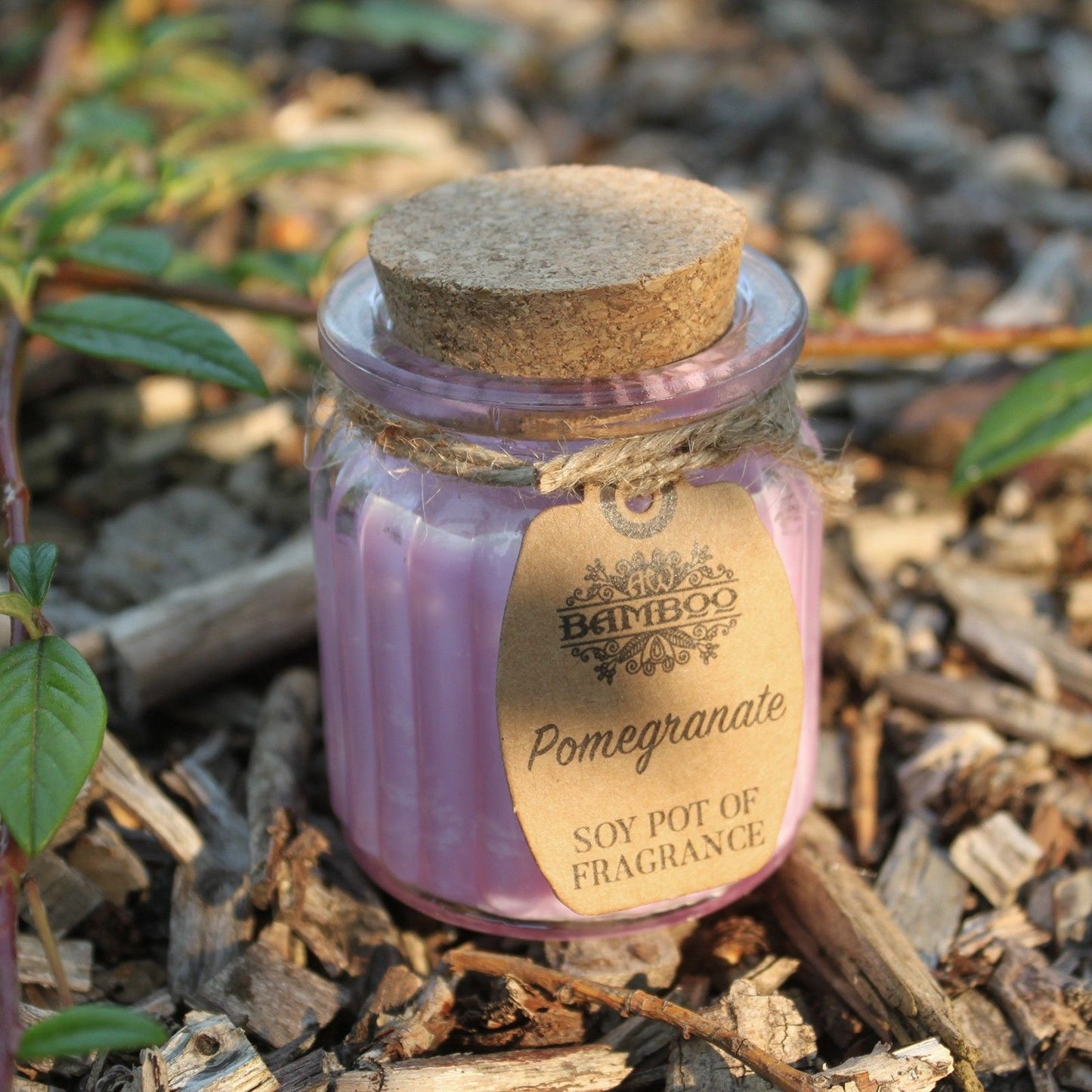 Soy Wax Candle Jar - Pomegranate