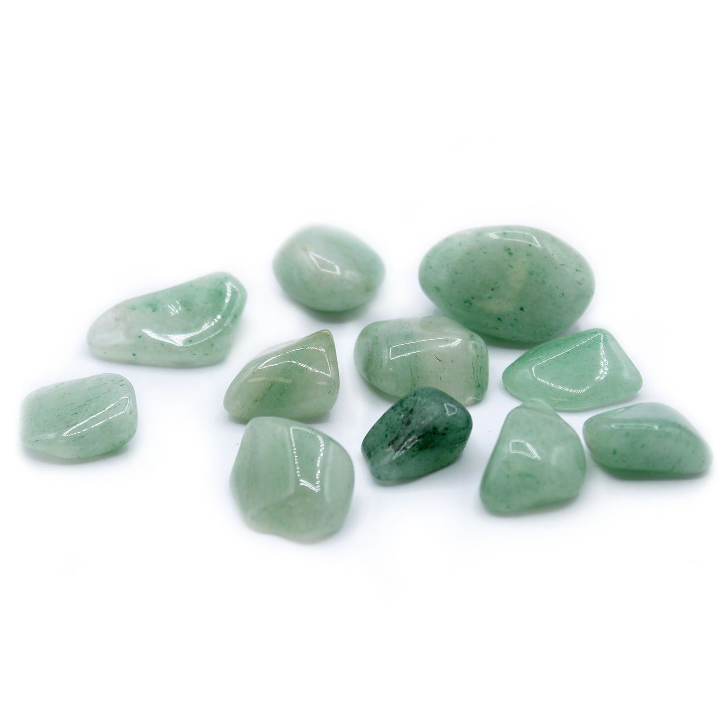 24 x L Tumble Stones - Aventurina clara