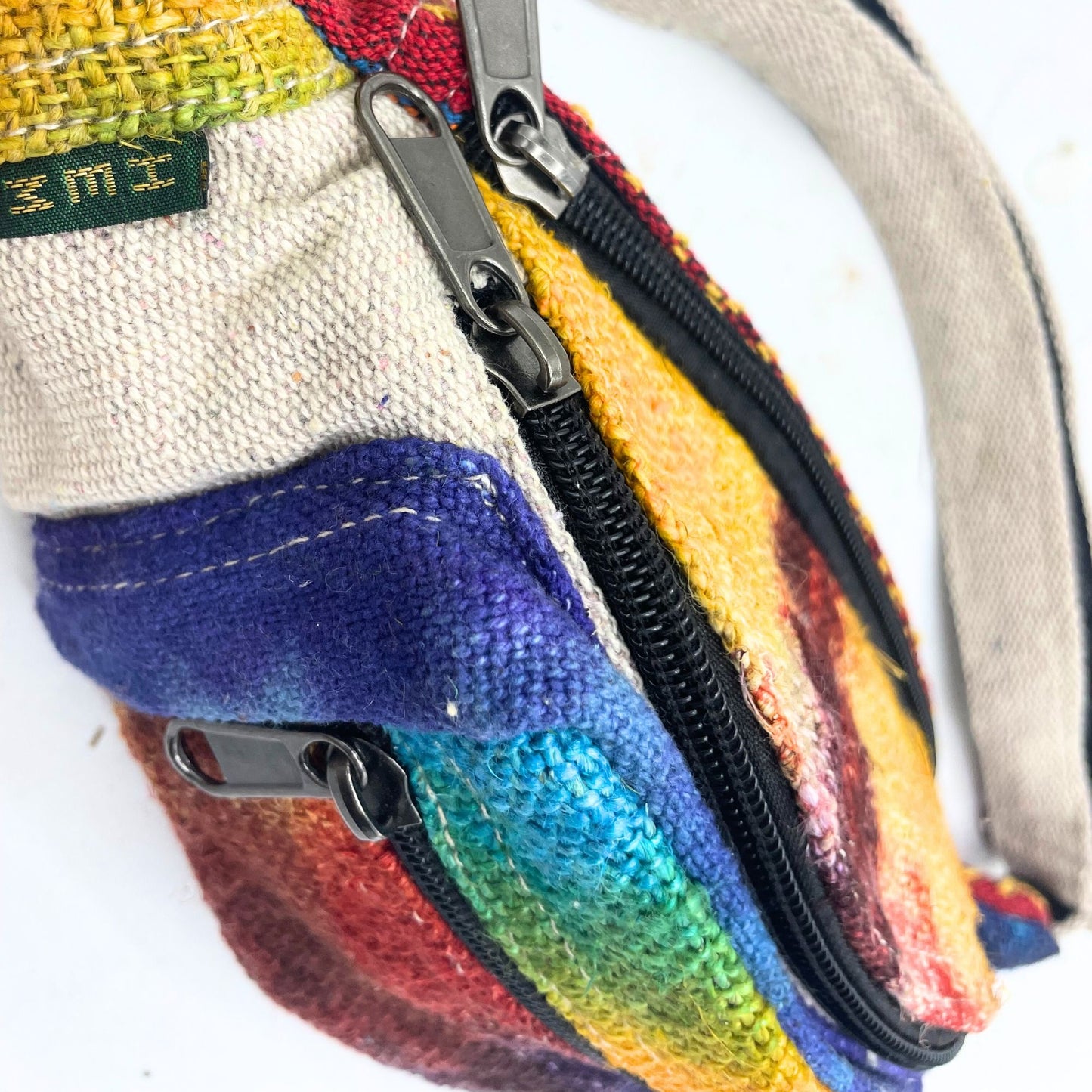 Batik-Gürteltasche aus Hanf