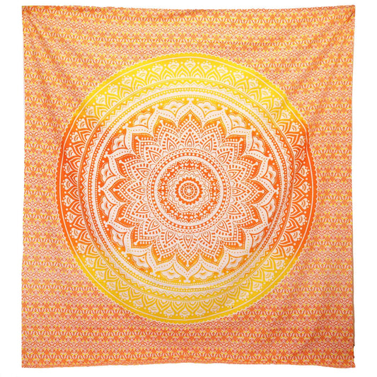 Tapiz Pared / Pareo - Mandala - Naranja