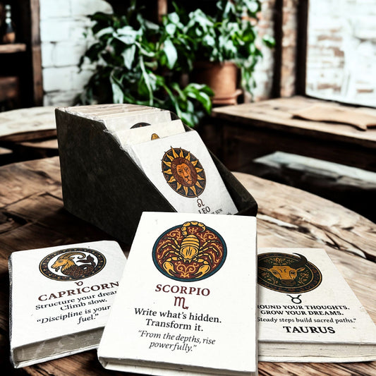 Cuadernos Mediano Estilo Tibetano con Signos del Zodiaco - 40 hojas ( diseños surtidos)