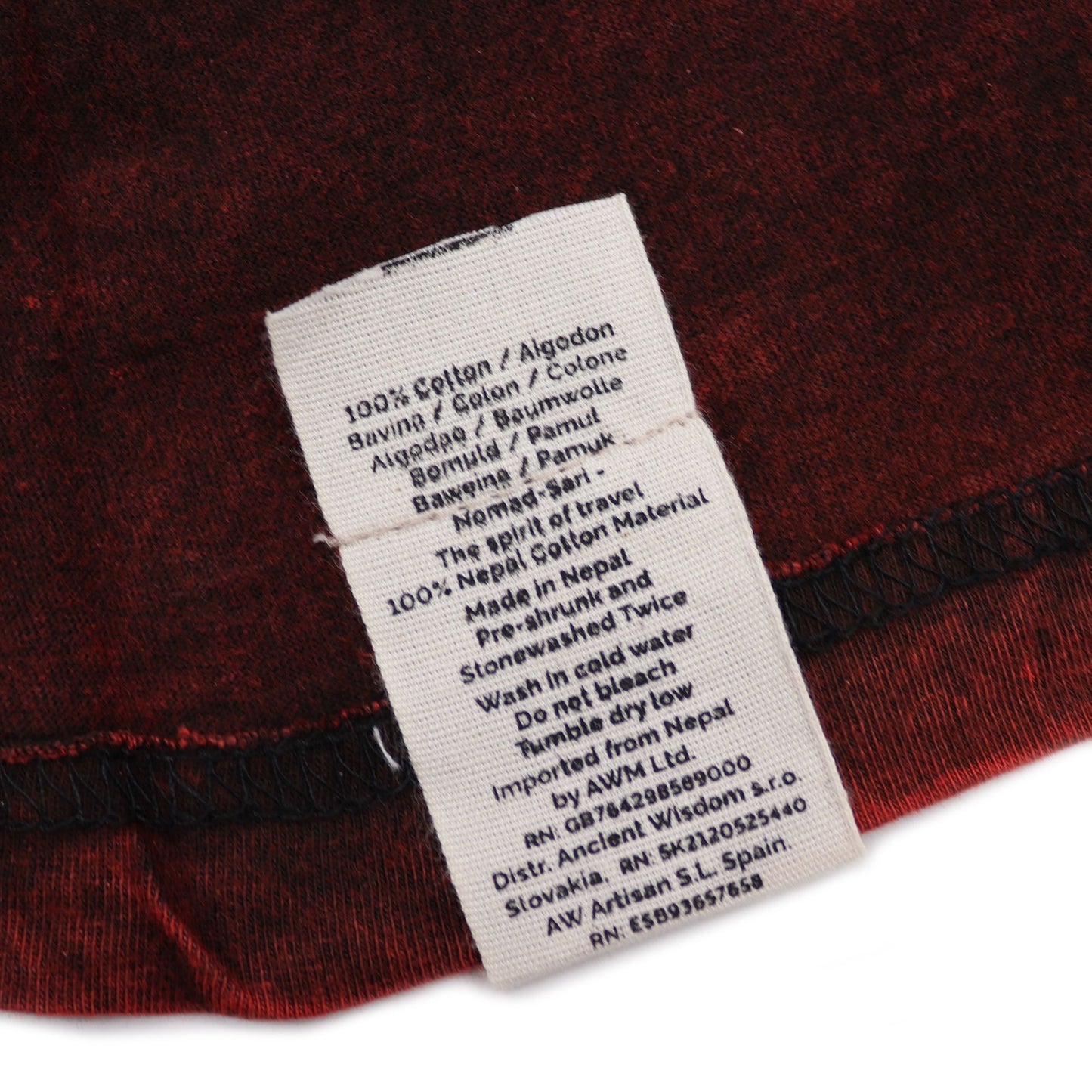 Camiseta Nomad Sari Mediana - Mandala - Granate